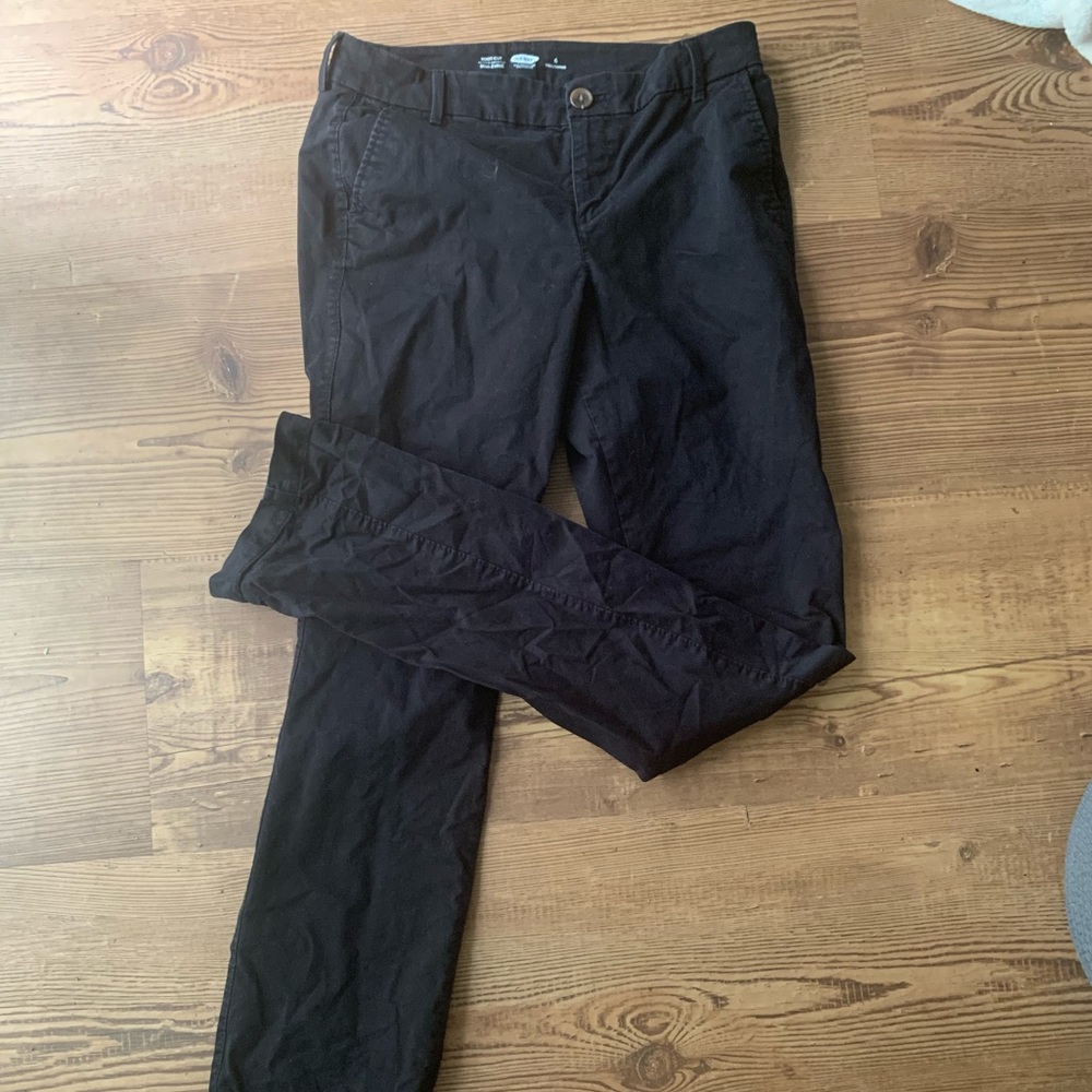 Old Navy Bootleg Black Chino Pants